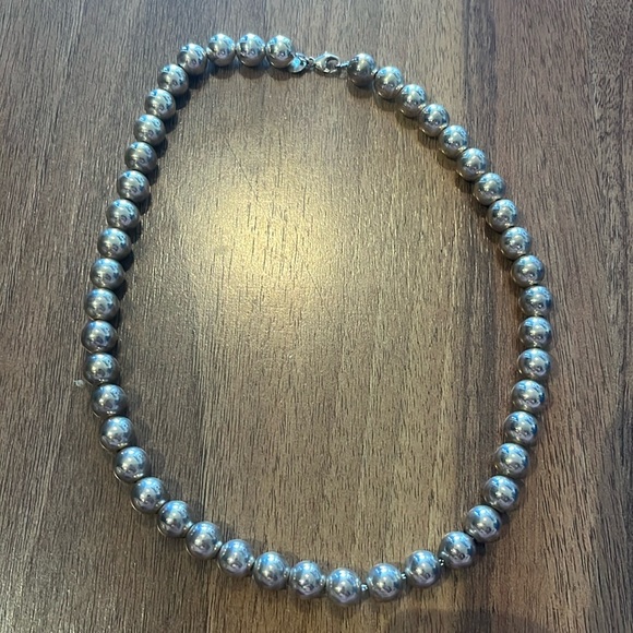 Tiffany silver ball necklace - Picture 2 of 3